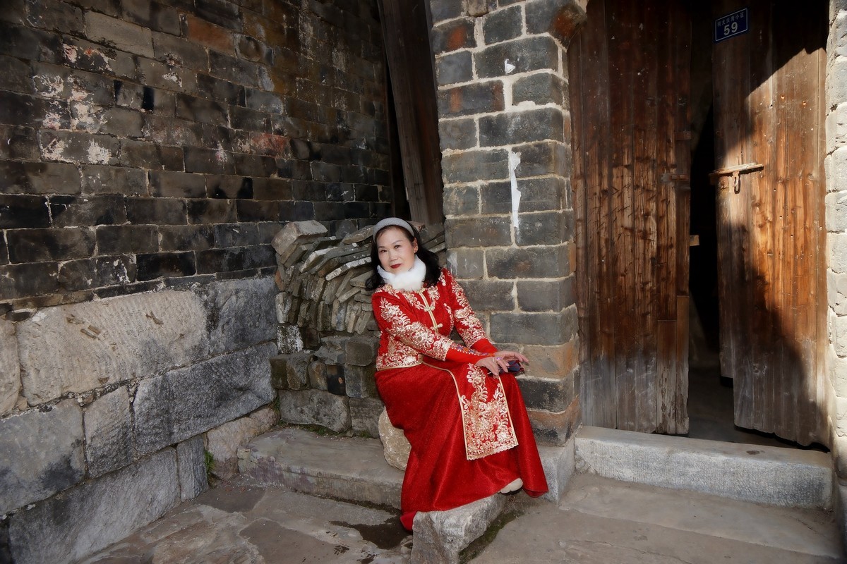 乡村旅游中的美女！