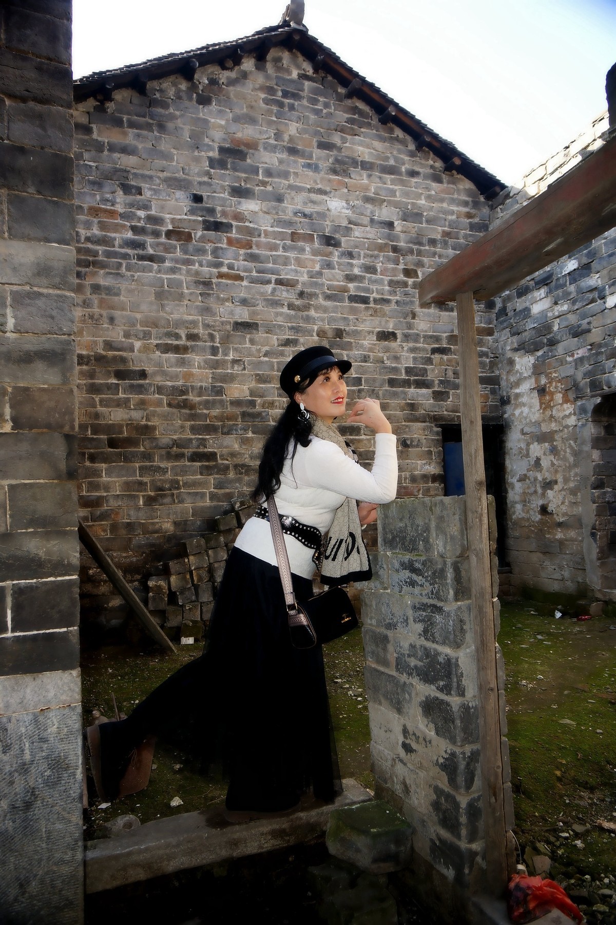 乡村旅游中的美女！