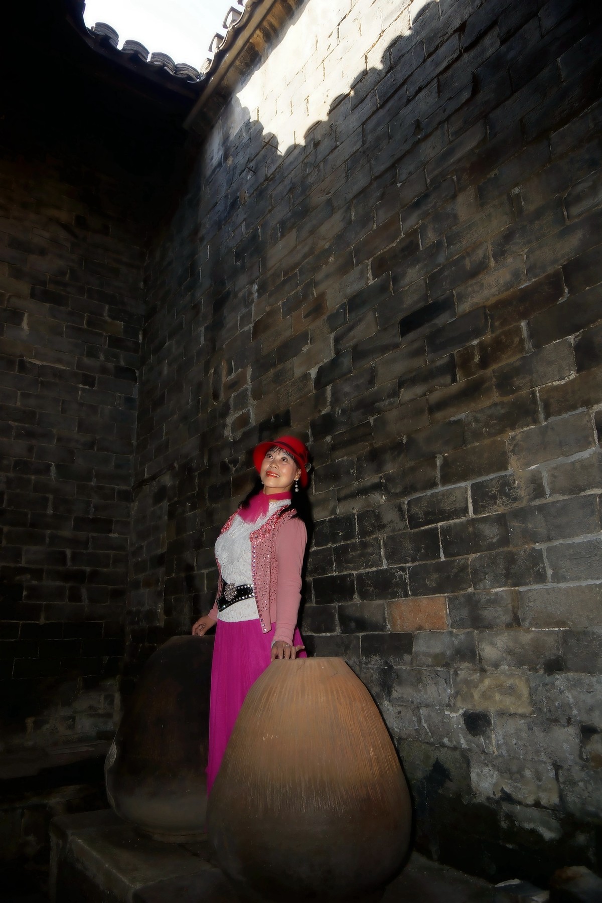 乡村旅游中的美女！