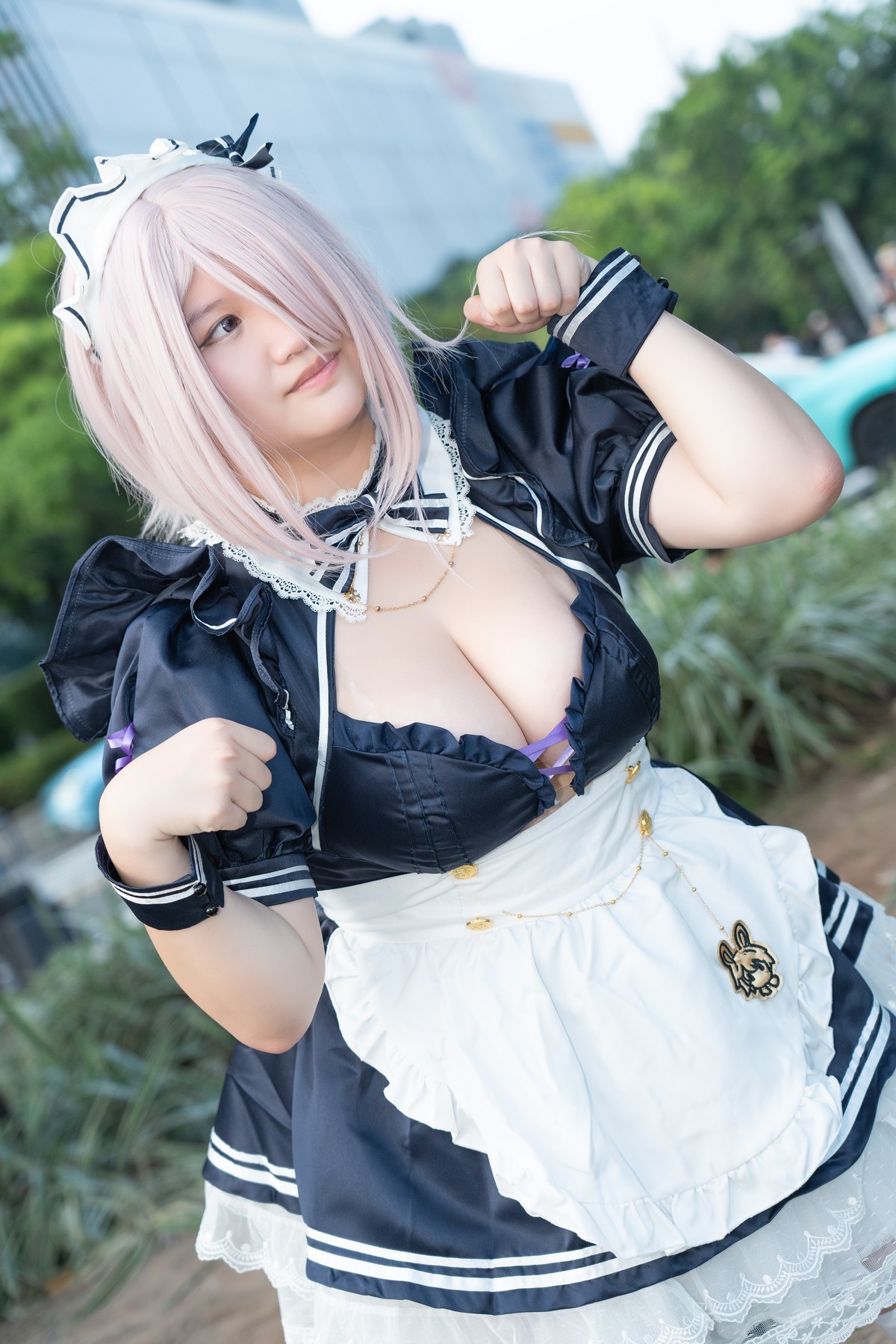 【玛修女仆装COS】-天空真的好大