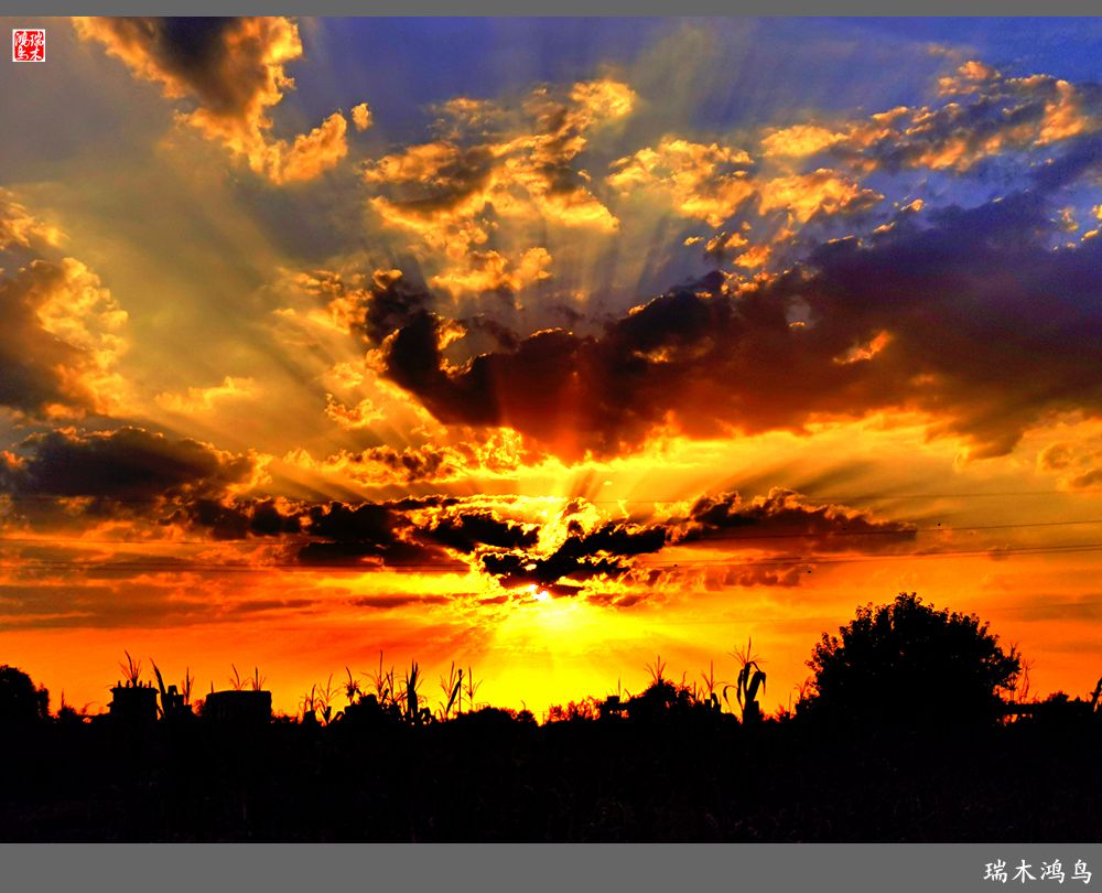 【手机随拍】朝霞光芒四射