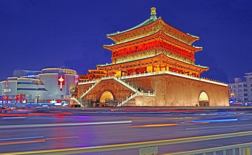 西安钟楼夜景