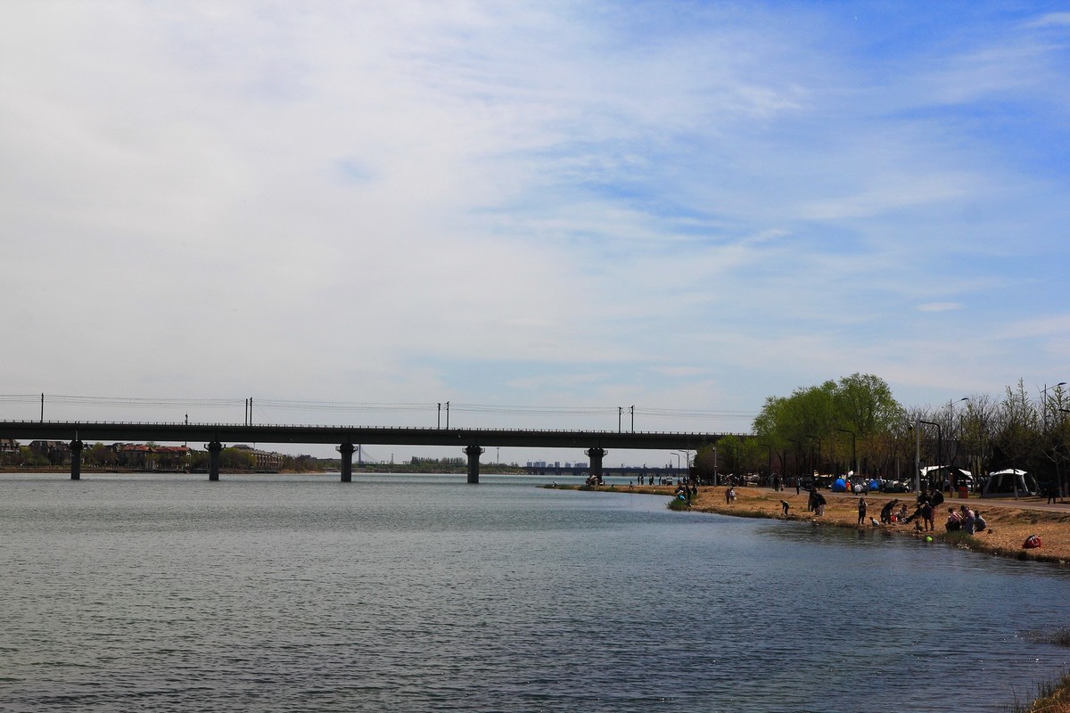 滹沱河畔春光美