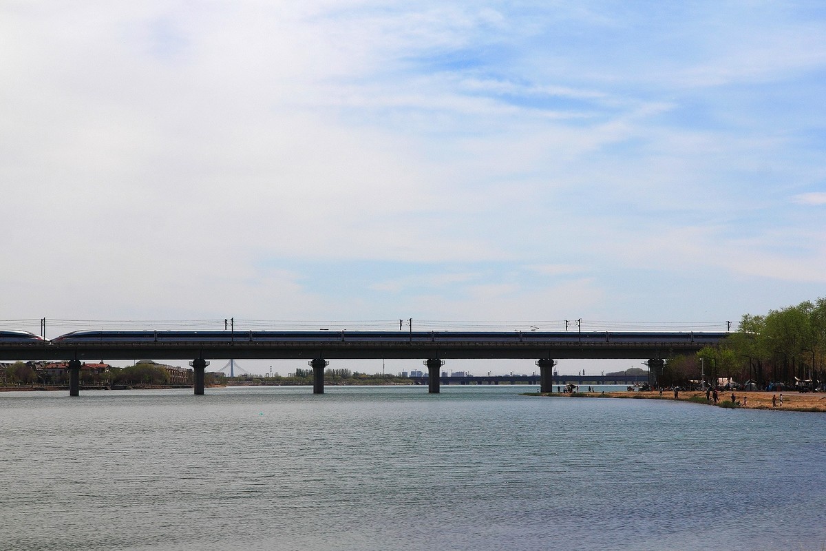 滹沱河畔春光美