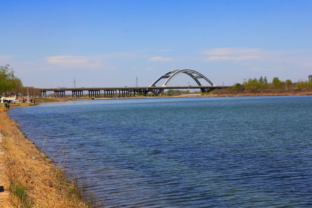 滹沱河畔春光美
