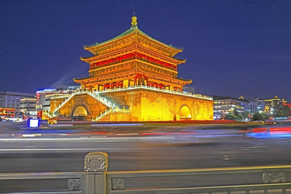西安钟楼夜景