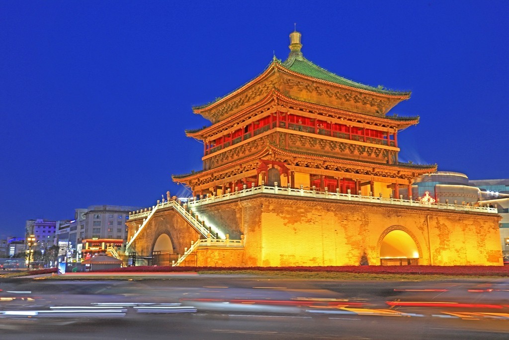 西安钟楼夜景