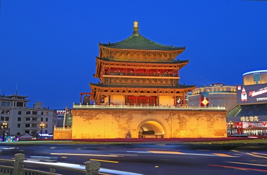 西安钟楼夜景