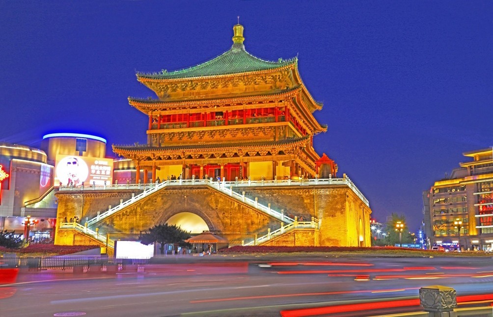 西安钟楼夜景