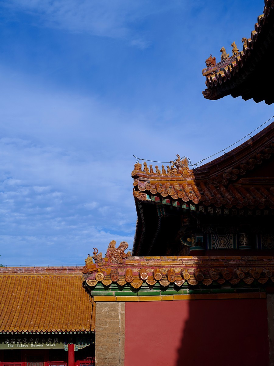 中长焦镜头拍摄的故宫