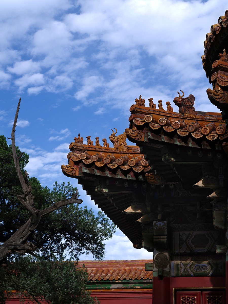 中长焦镜头拍摄的故宫