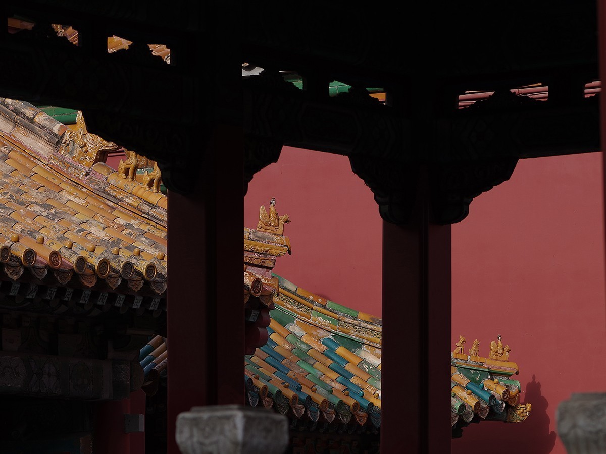 中长焦镜头拍摄的故宫