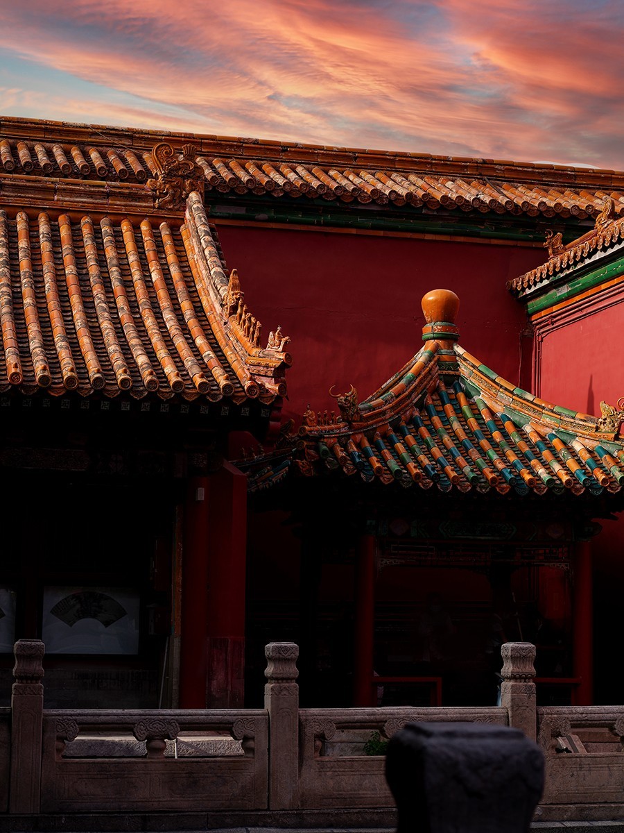 中长焦镜头拍摄的故宫