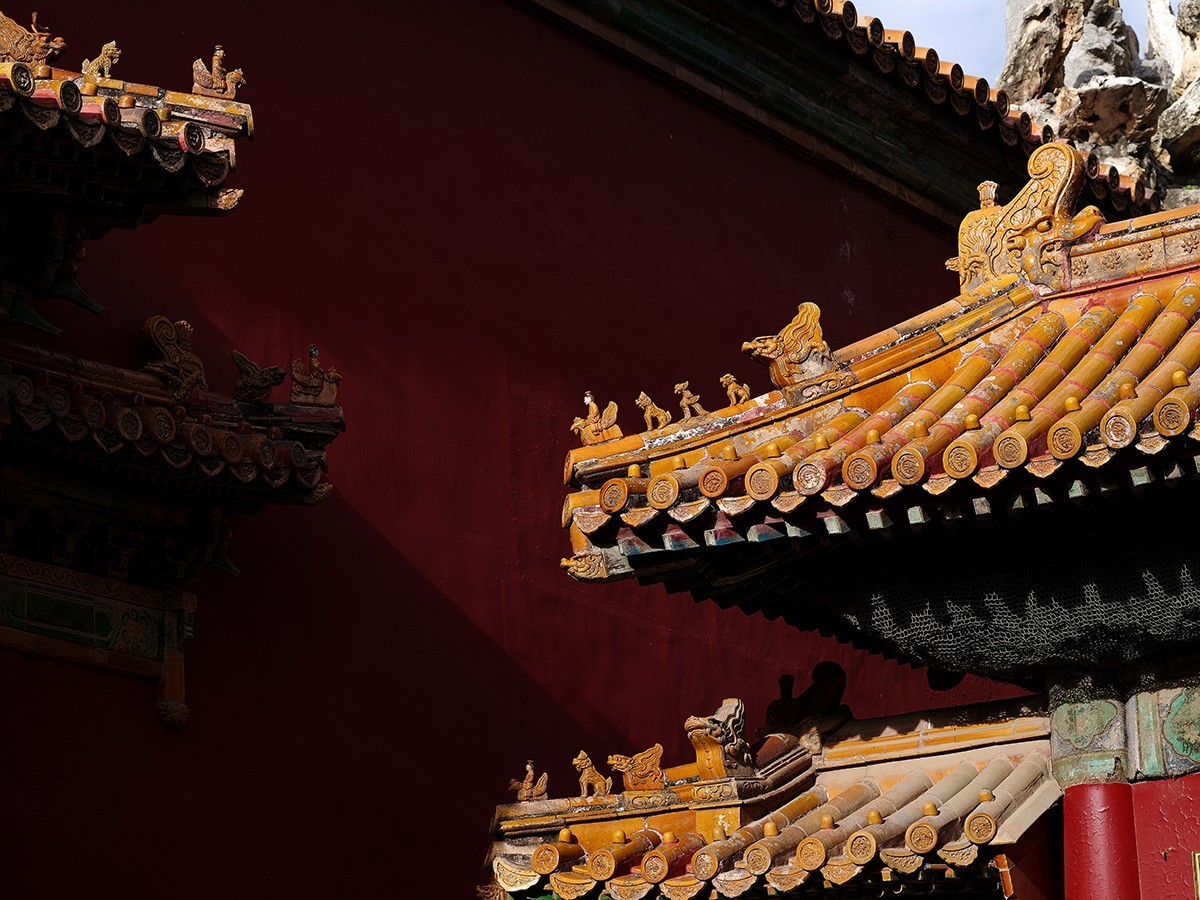 中长焦镜头拍摄的故宫