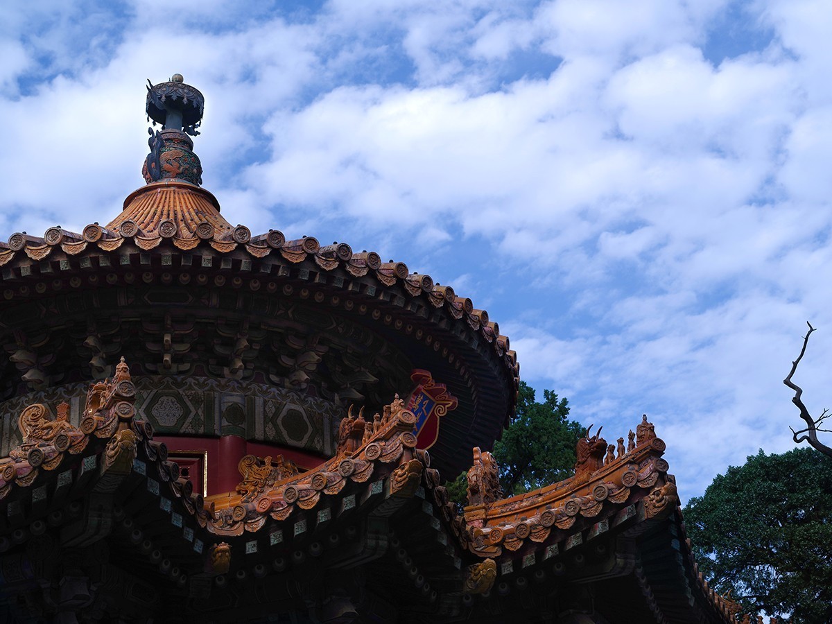 中长焦镜头拍摄的故宫