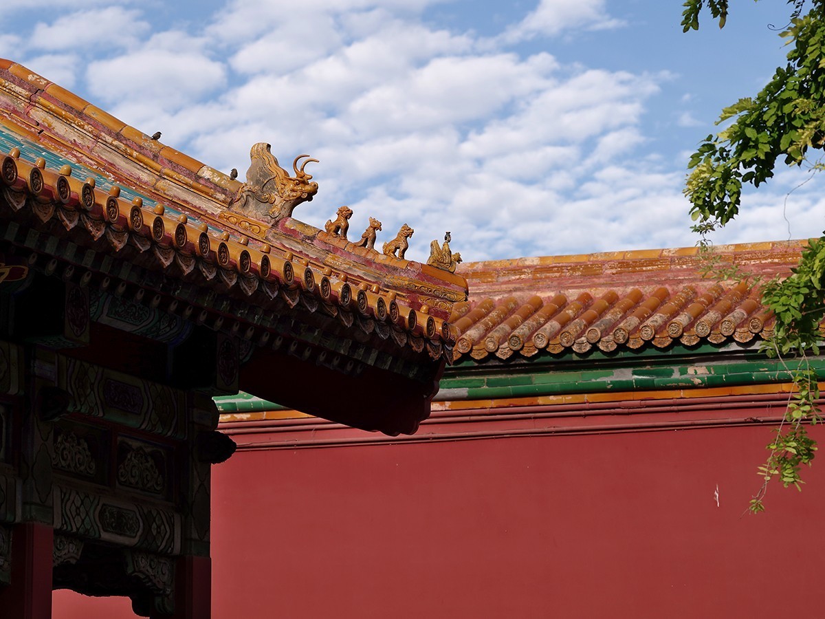 中长焦镜头拍摄的故宫