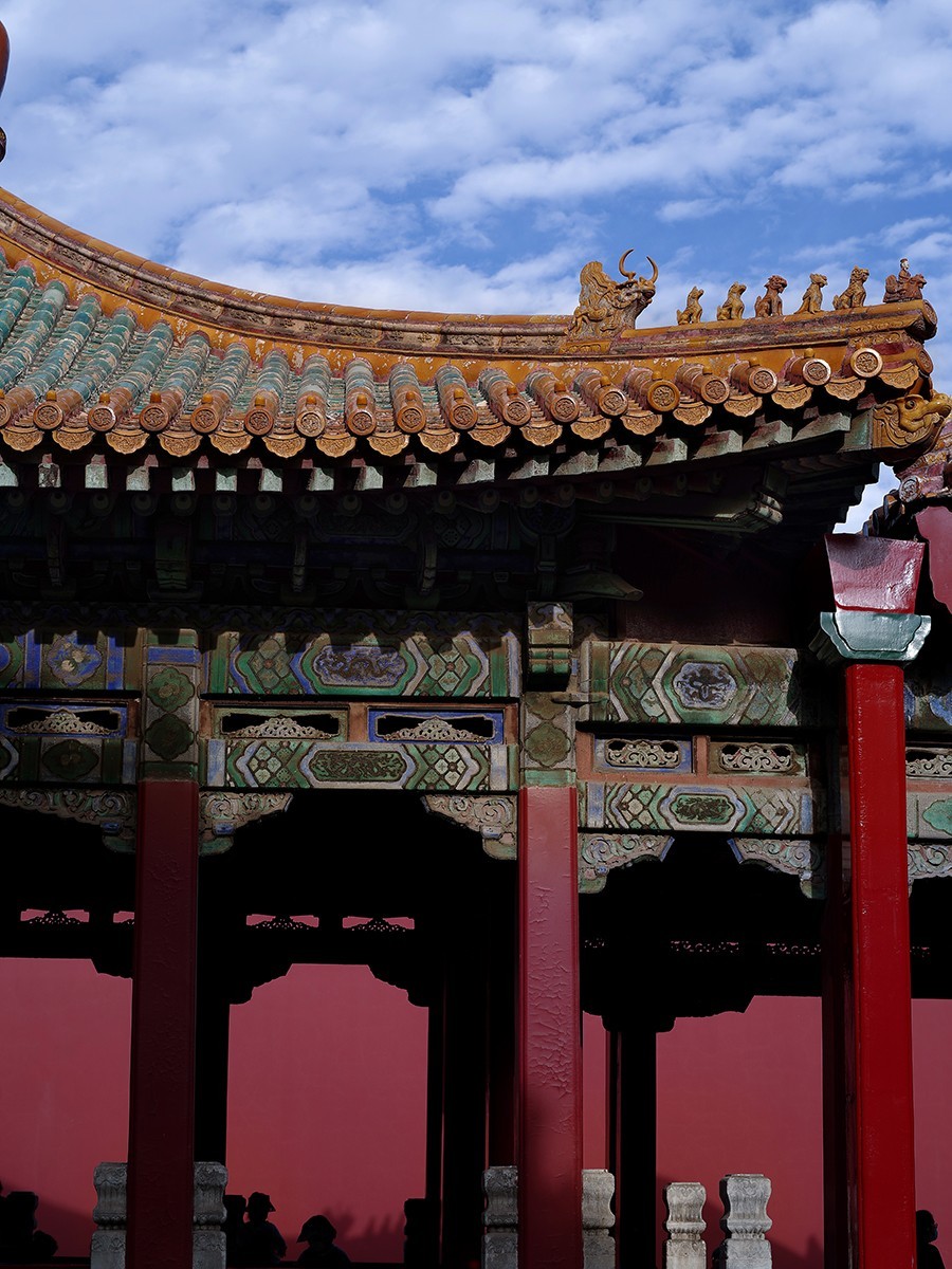 中长焦镜头拍摄的故宫