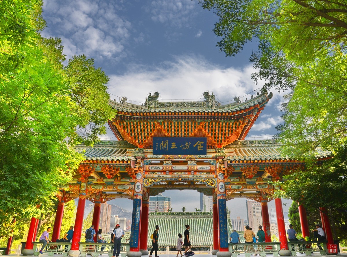 兰州（黄河铁桥、白塔山公园、黄河楼）