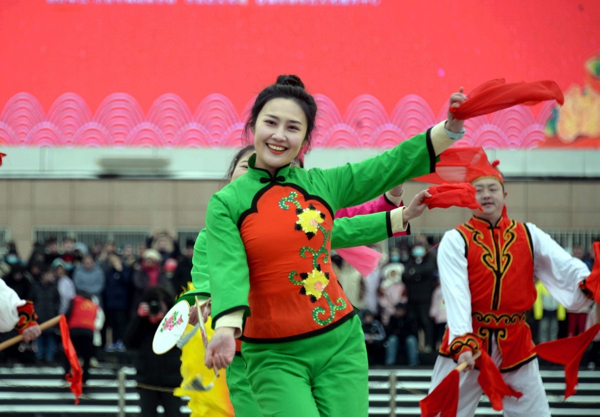 胶州秧歌舞动黄河口