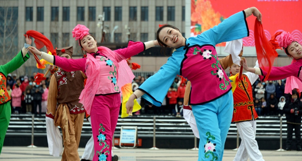 胶州秧歌舞动黄河口