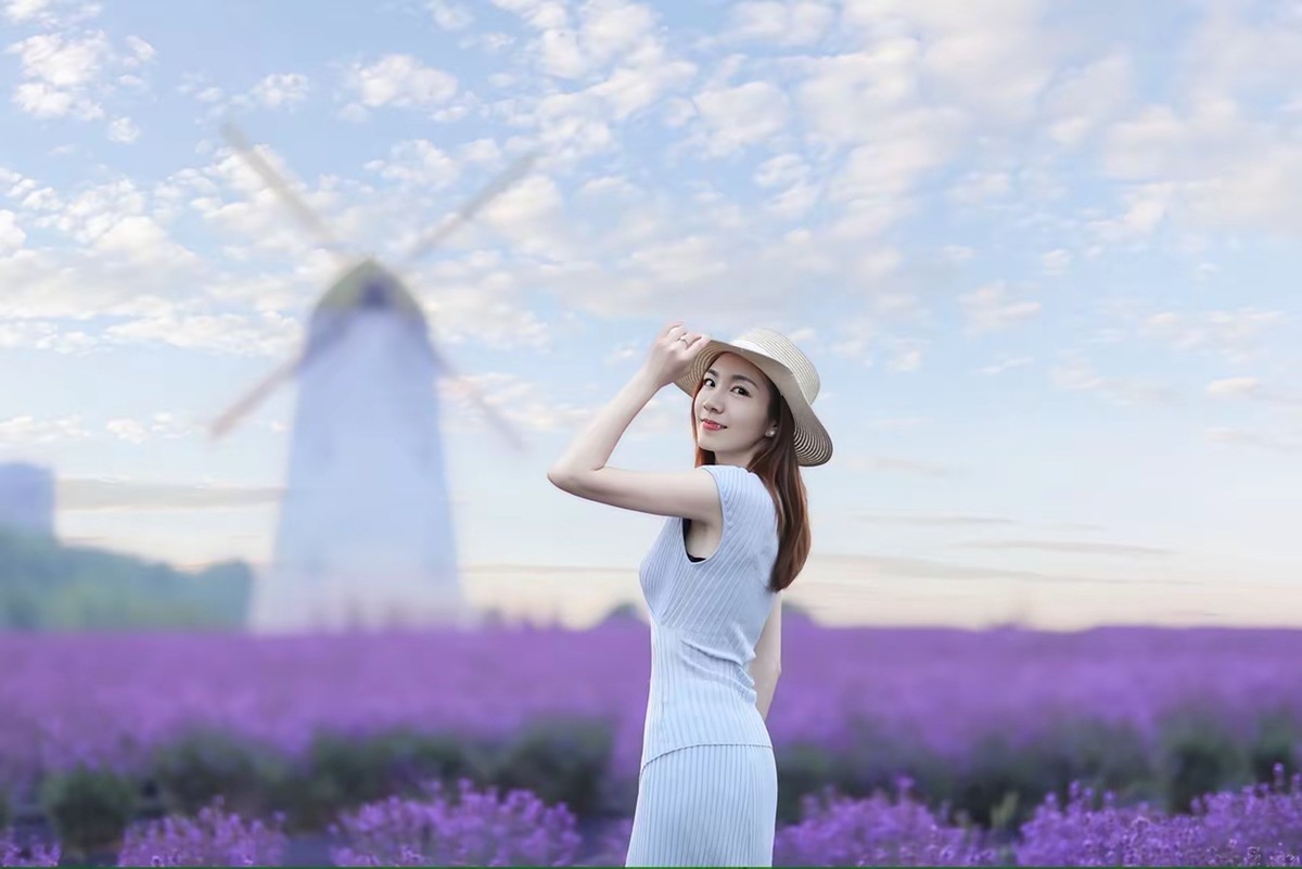 熏衣草中人像--长沙月亮岛4