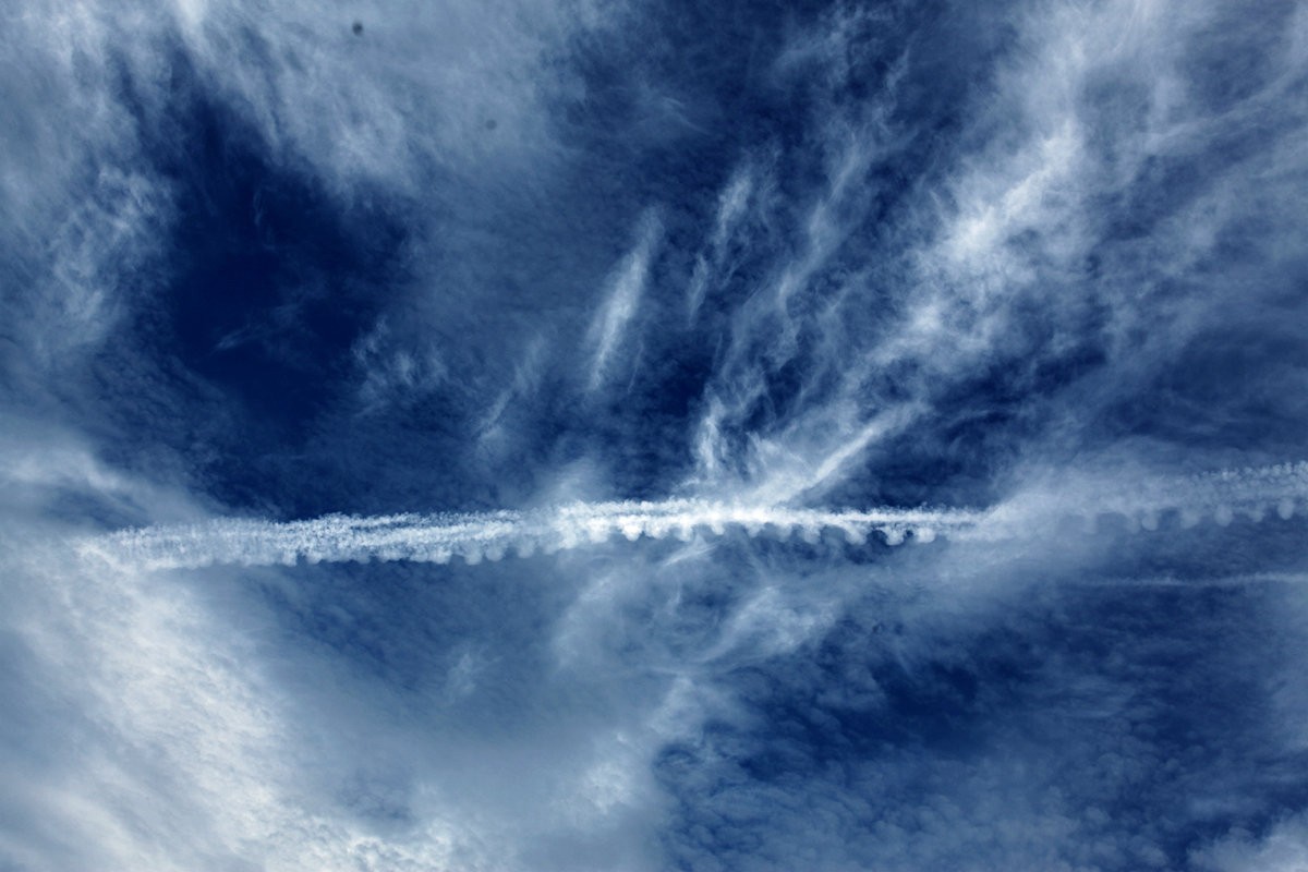 难得一见的蓝天白云