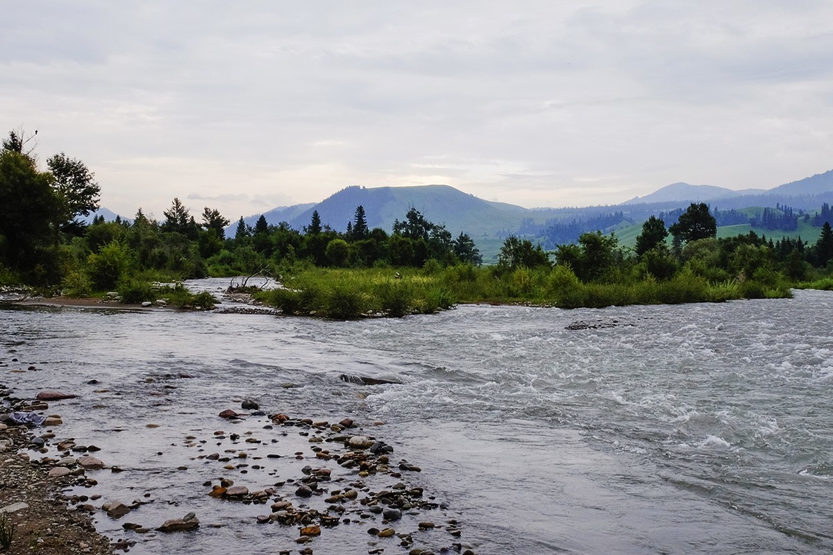傍晚阴雨中在那拉提的随拍