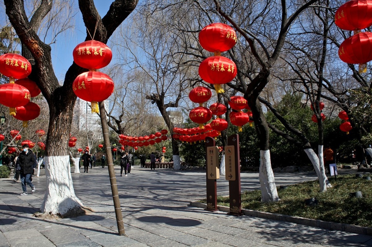 早春——趵突泉景色