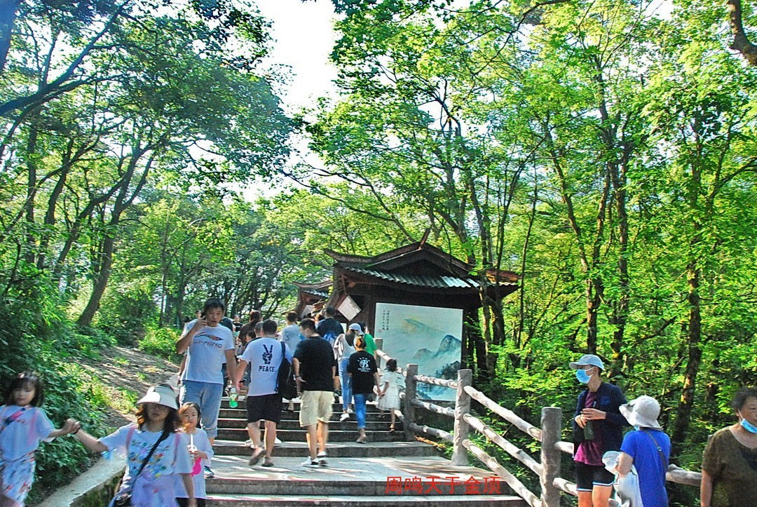 峨嵋仙山避暑登金顶上          周鸣天