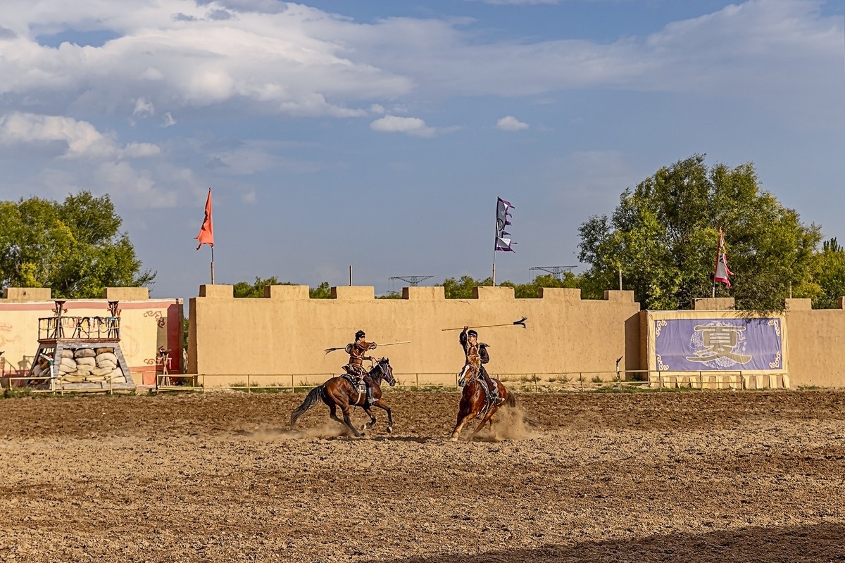 旅游记录 ：宁夏 · 银川 · 西夏风情园之马术表演