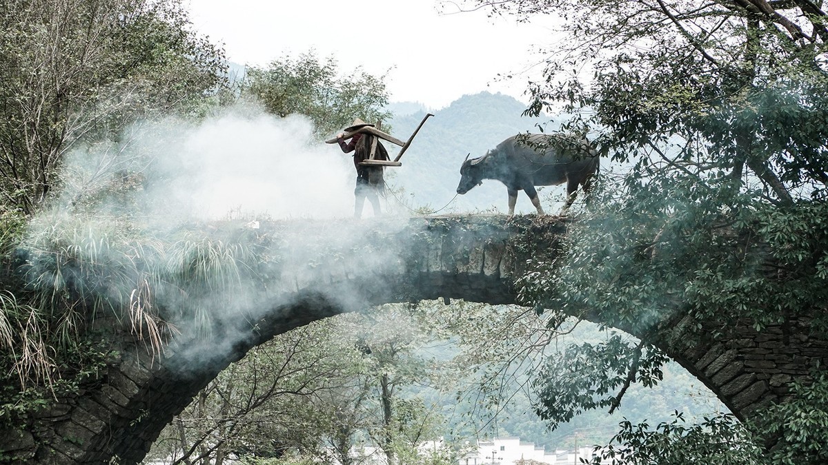 建于千年前的古桥.白鹿洞桥.观音桥.鹅湖桥