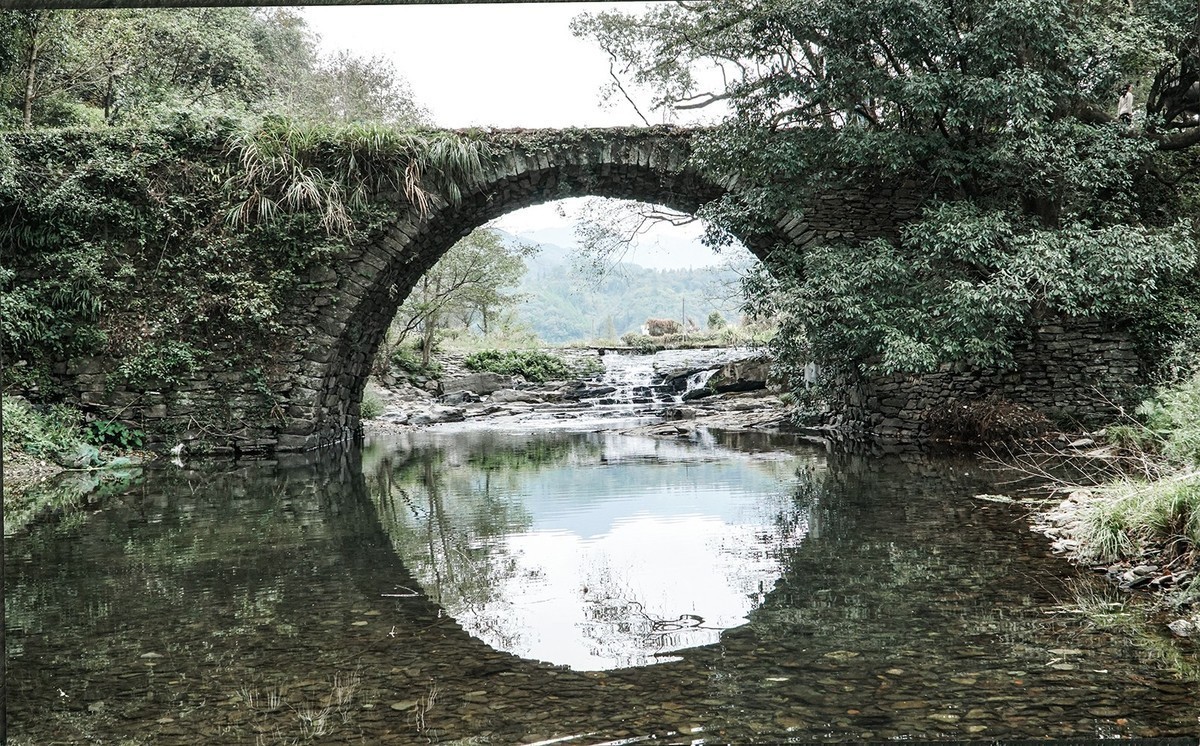 建于千年前的古桥.白鹿洞桥.观音桥.鹅湖桥