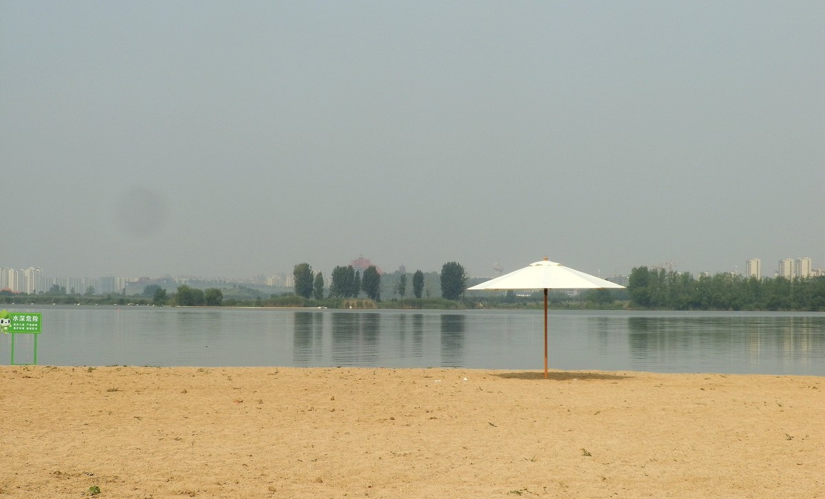 龙湖边沙滩风光，祝大家端午安康！