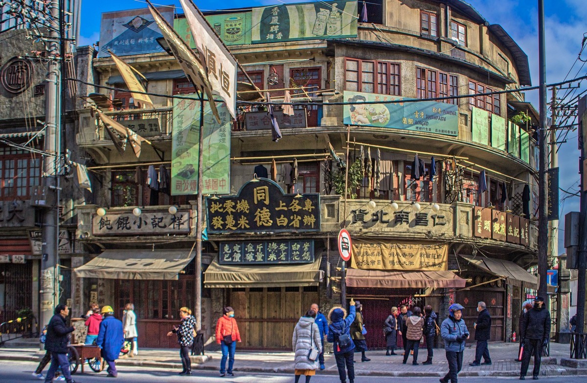 乍浦路电影片场街景