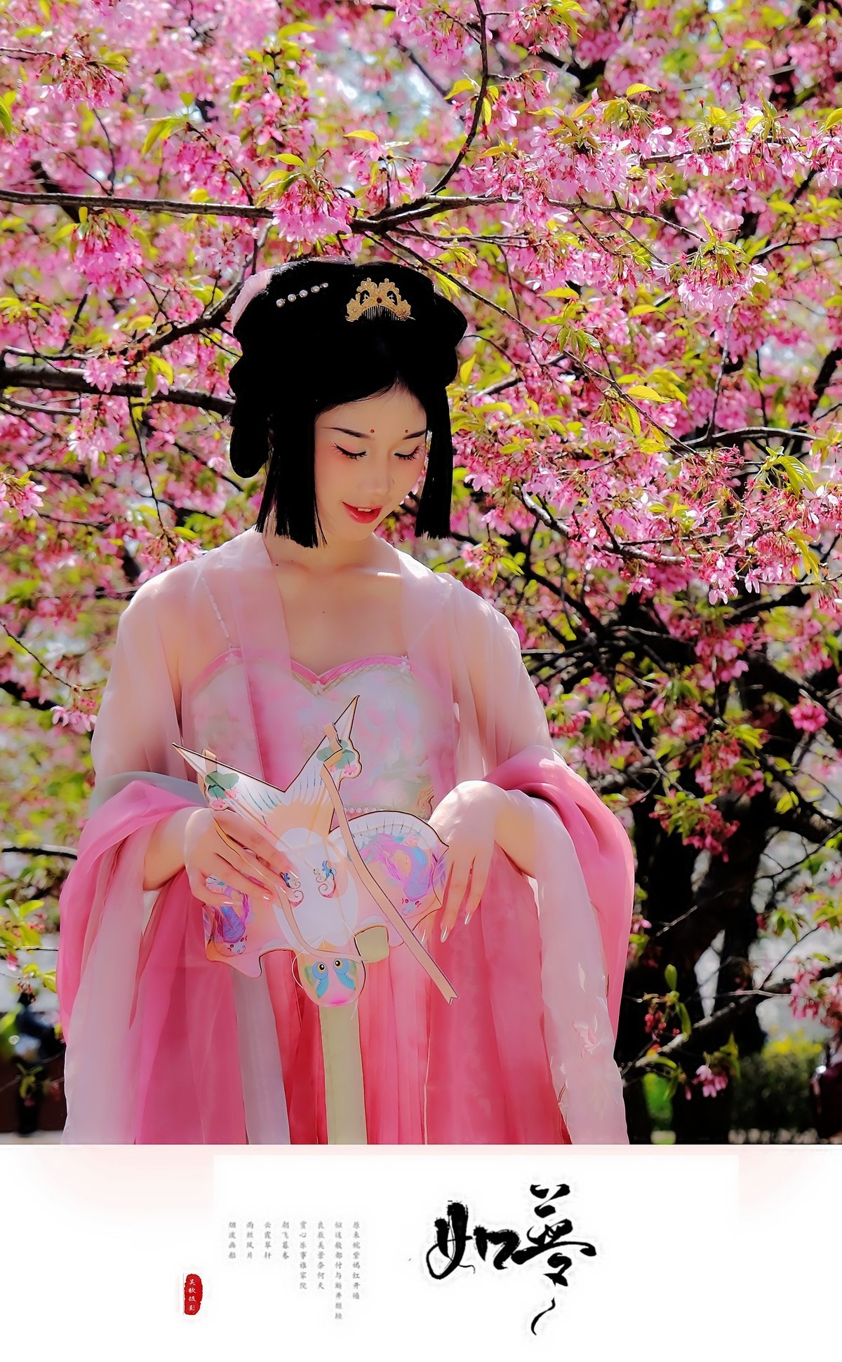 古风人像∶花谢花飞花满天，红消香断有谁怜。