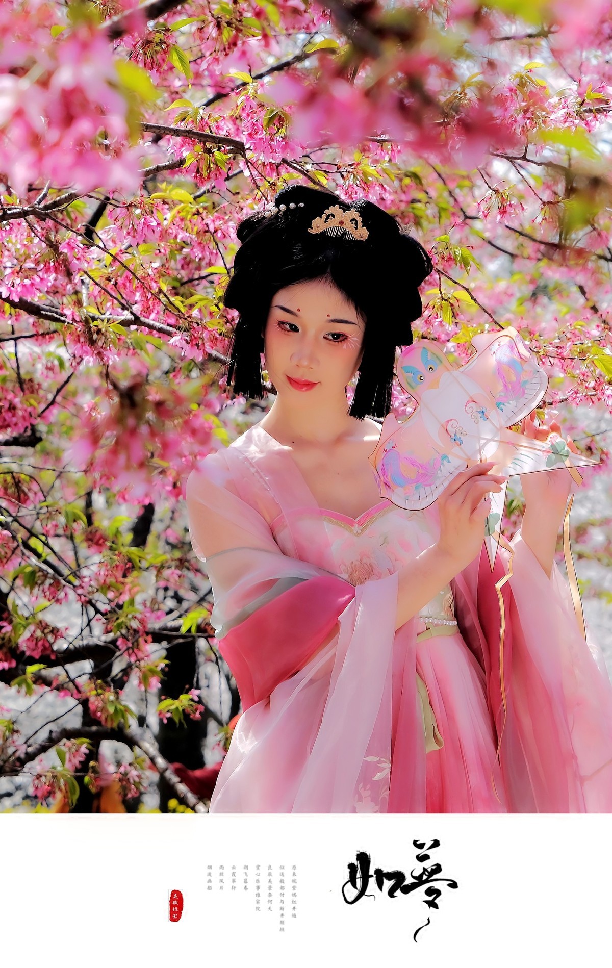 古风人像∶花谢花飞花满天，红消香断有谁怜。