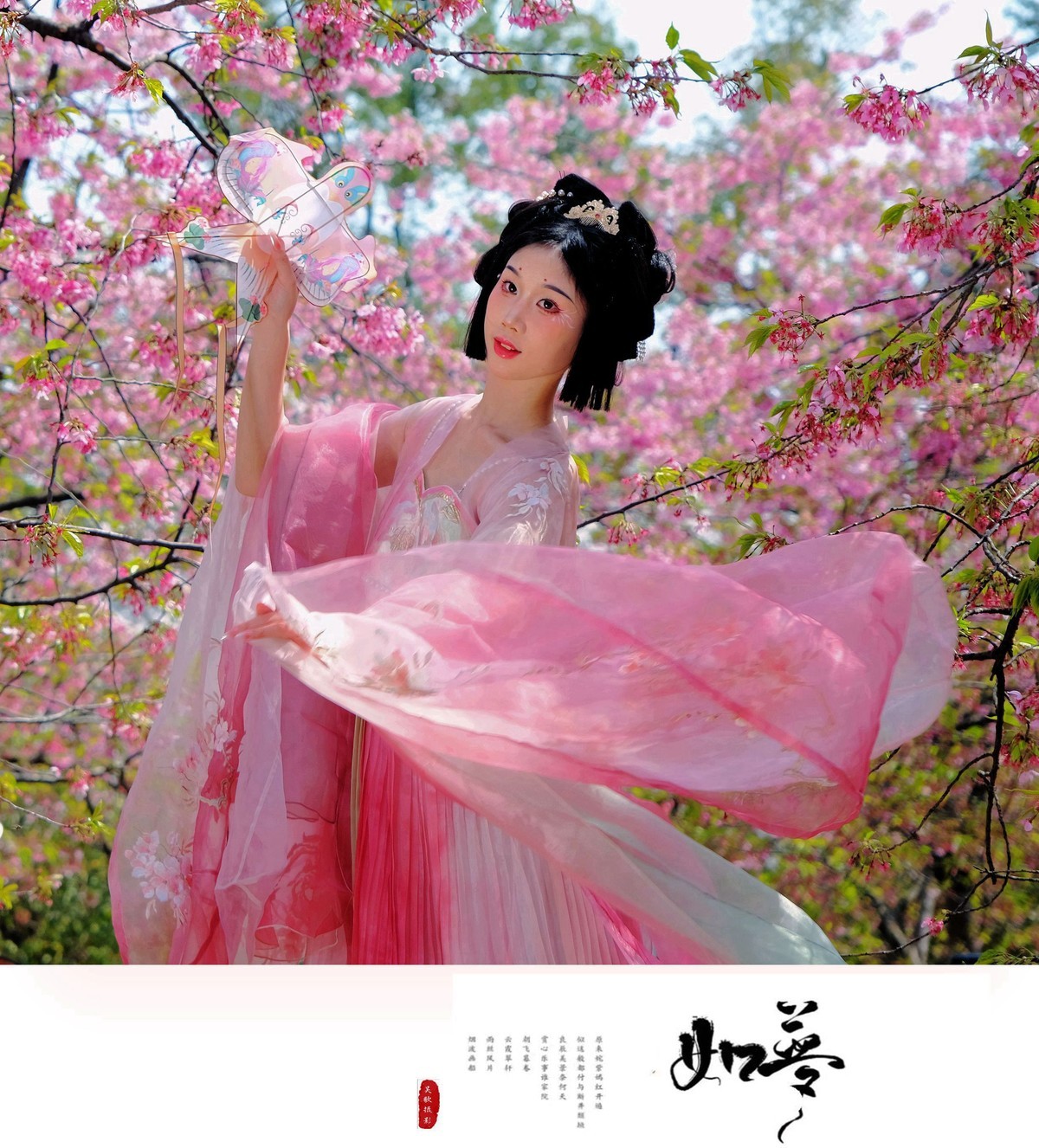 古风人像∶花谢花飞花满天，红消香断有谁怜。