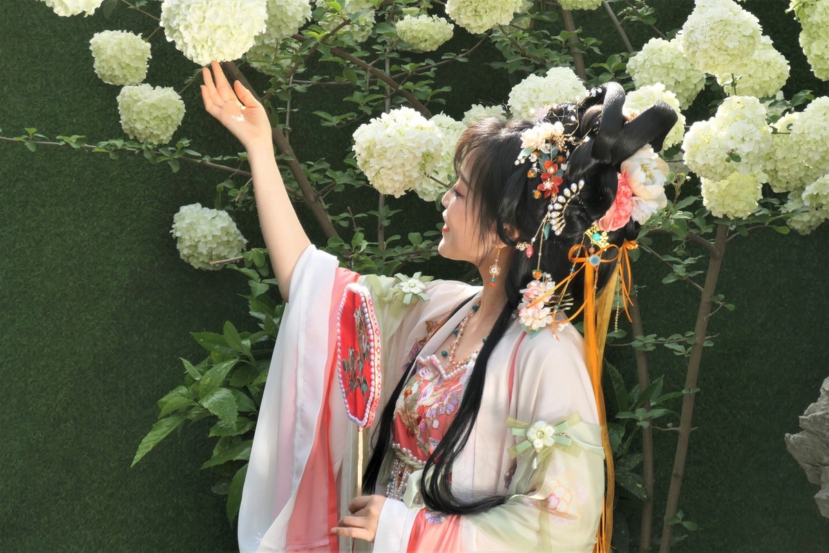 【红扇女孩（2）】——摄于上海桂林公园