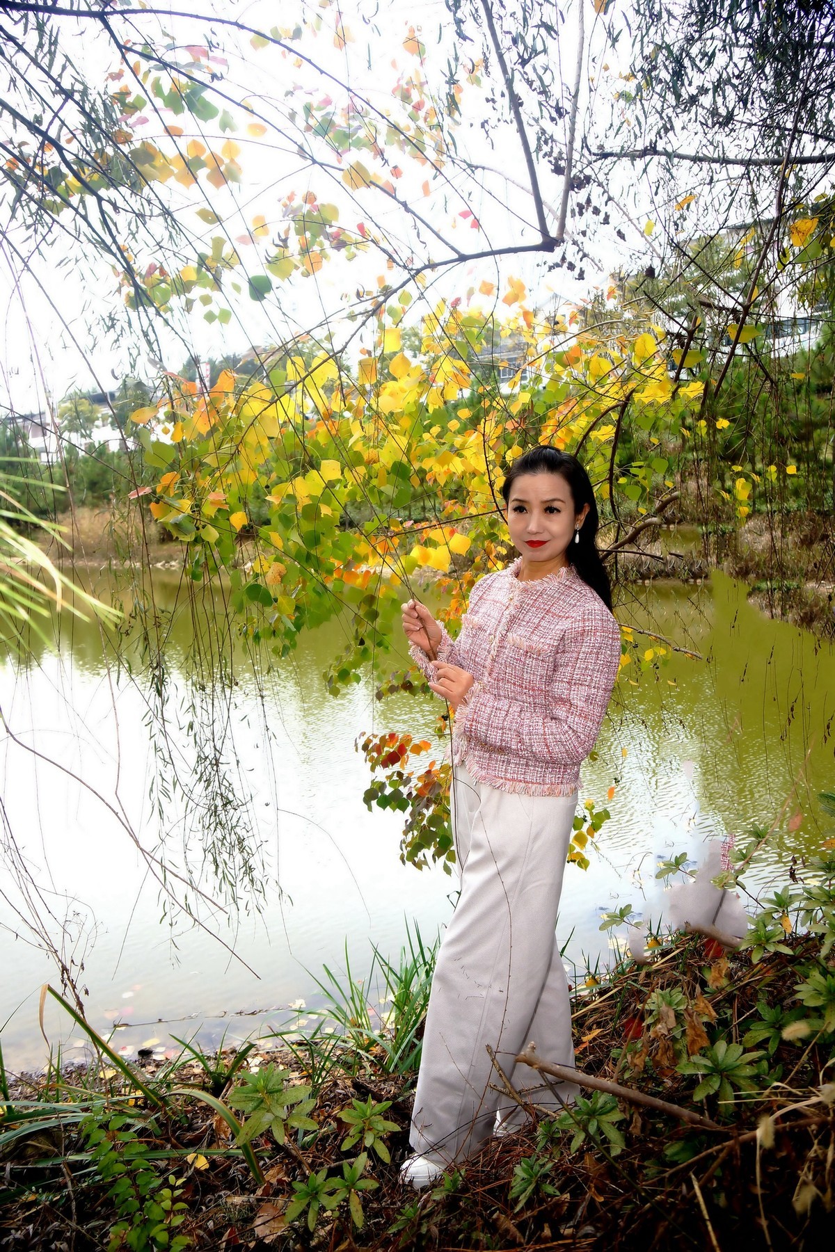 环境人像秋景赏红叶