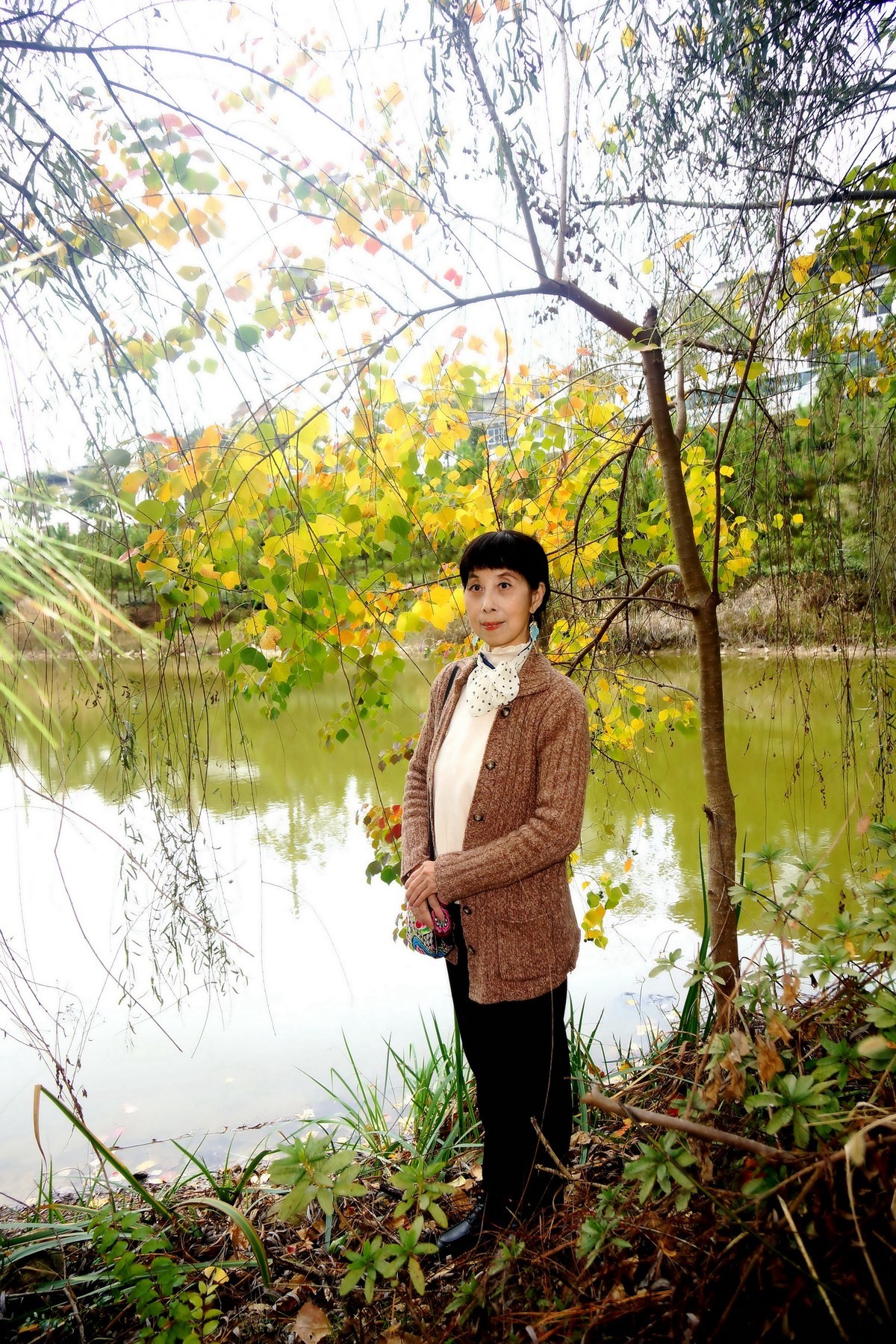 环境人像秋景赏红叶