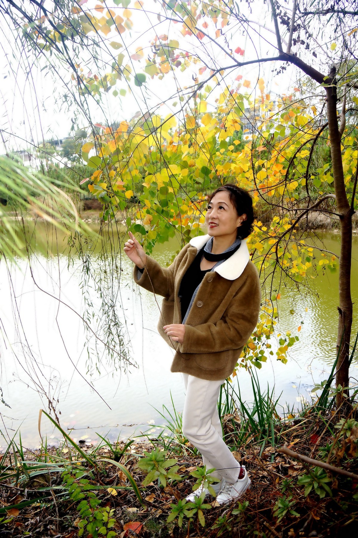 环境人像秋景赏红叶