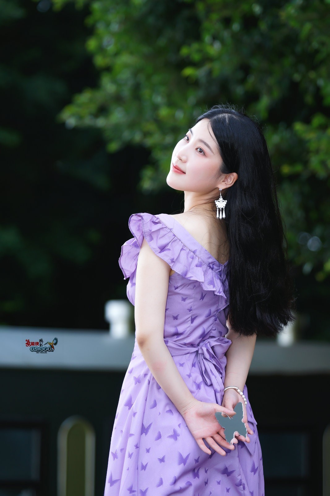 【夏日紫裙美女】---似海