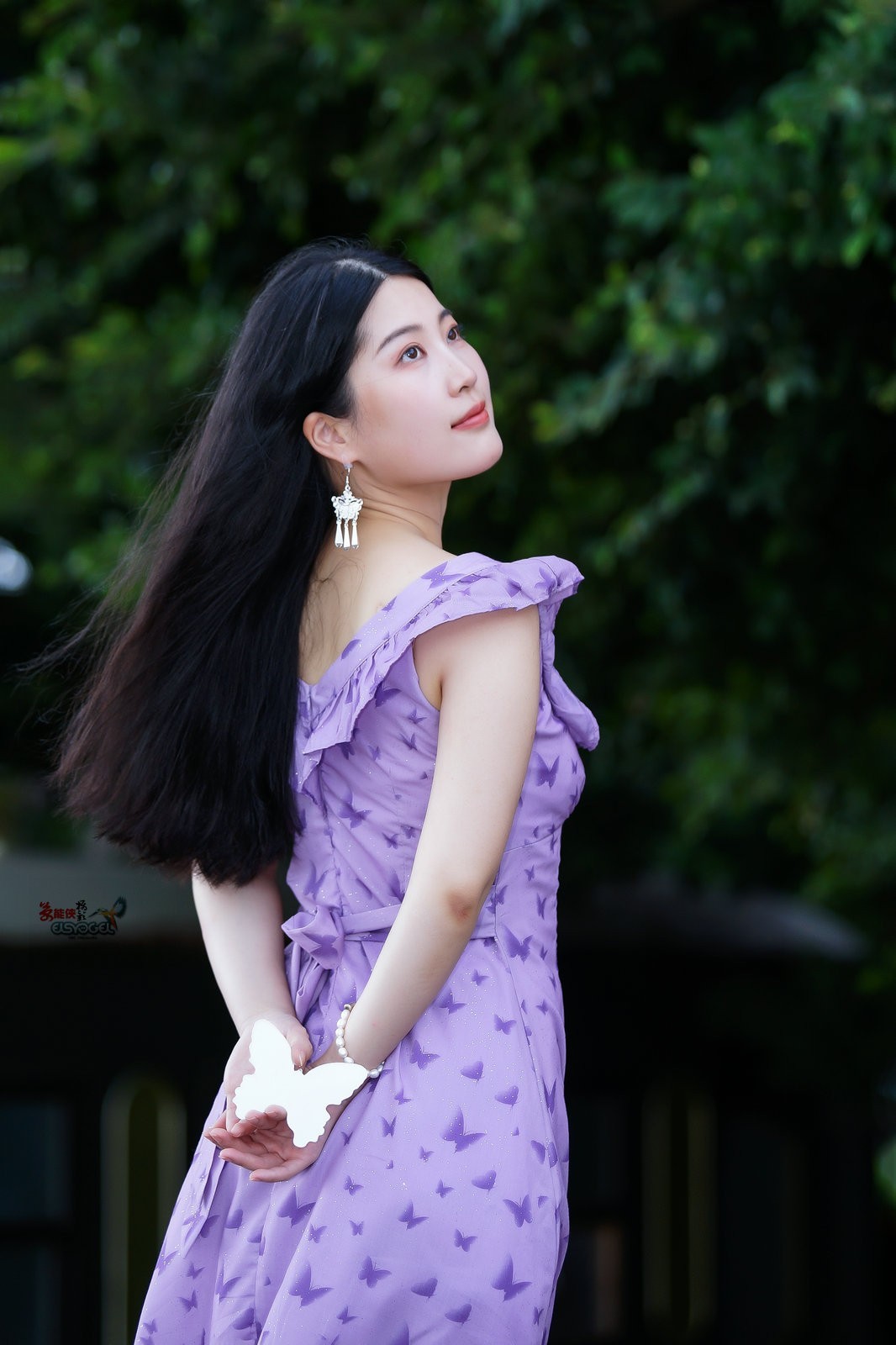 【夏日紫裙美女】---似海