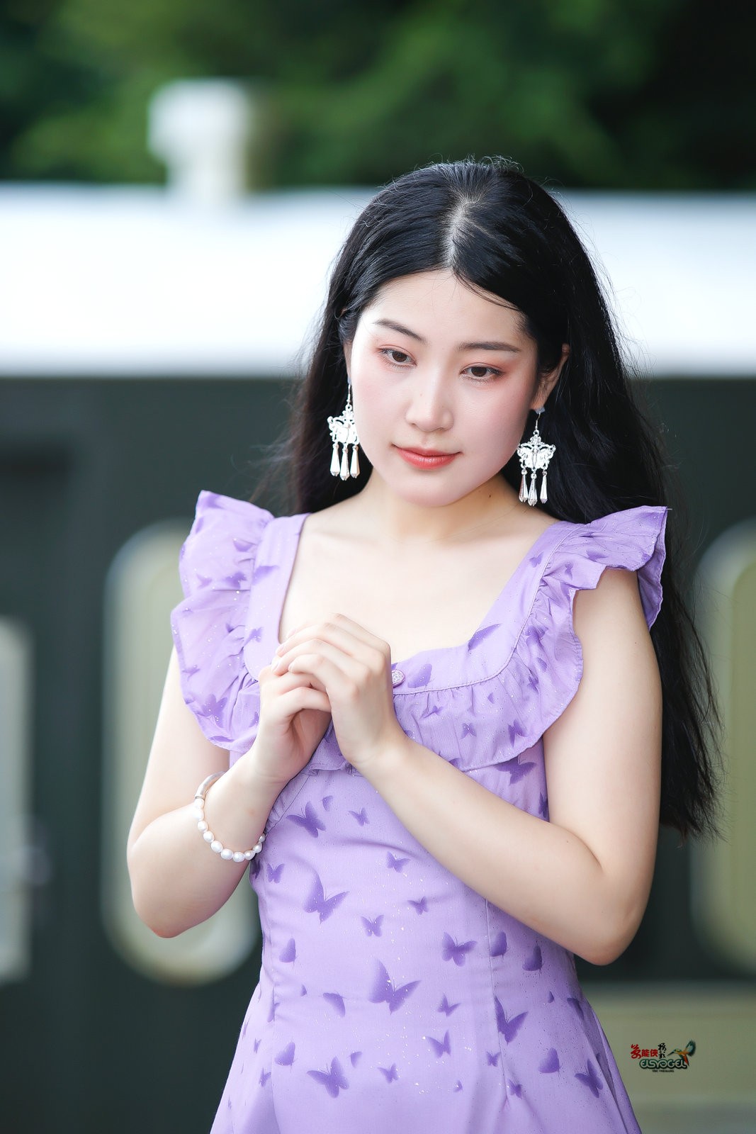 【夏日紫裙美女】---似海