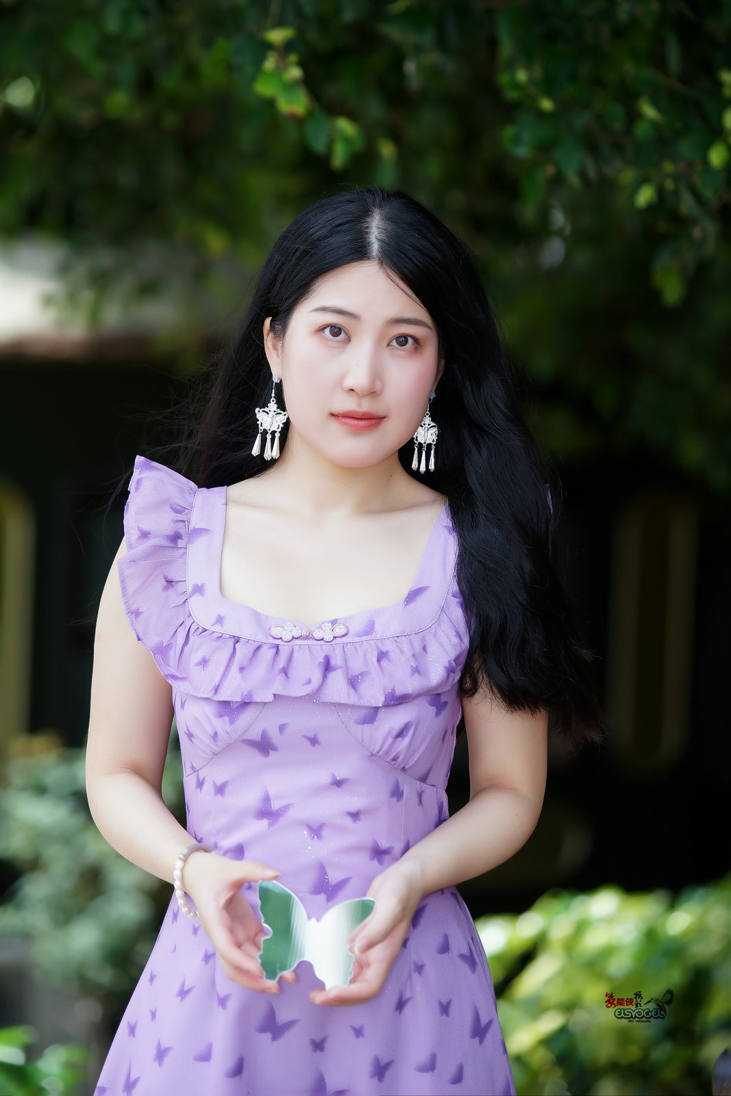 【夏日紫裙美女】---似海