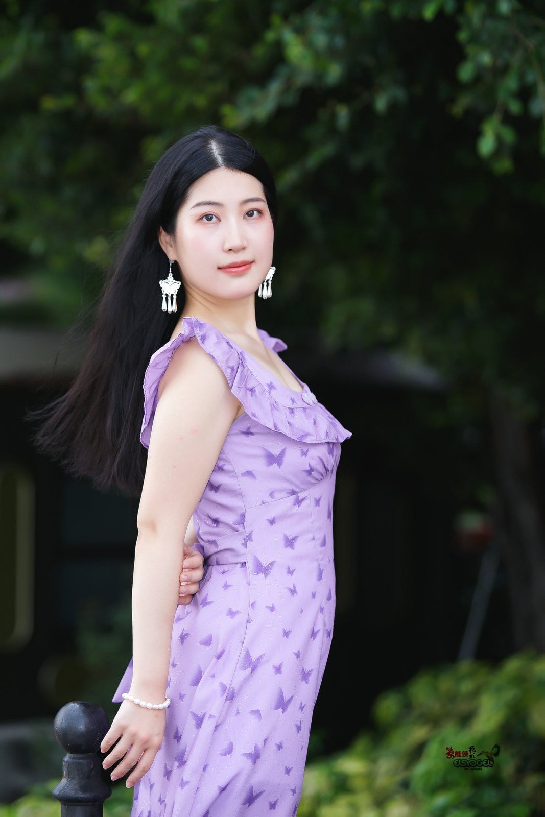 【夏日紫裙美女】---似海