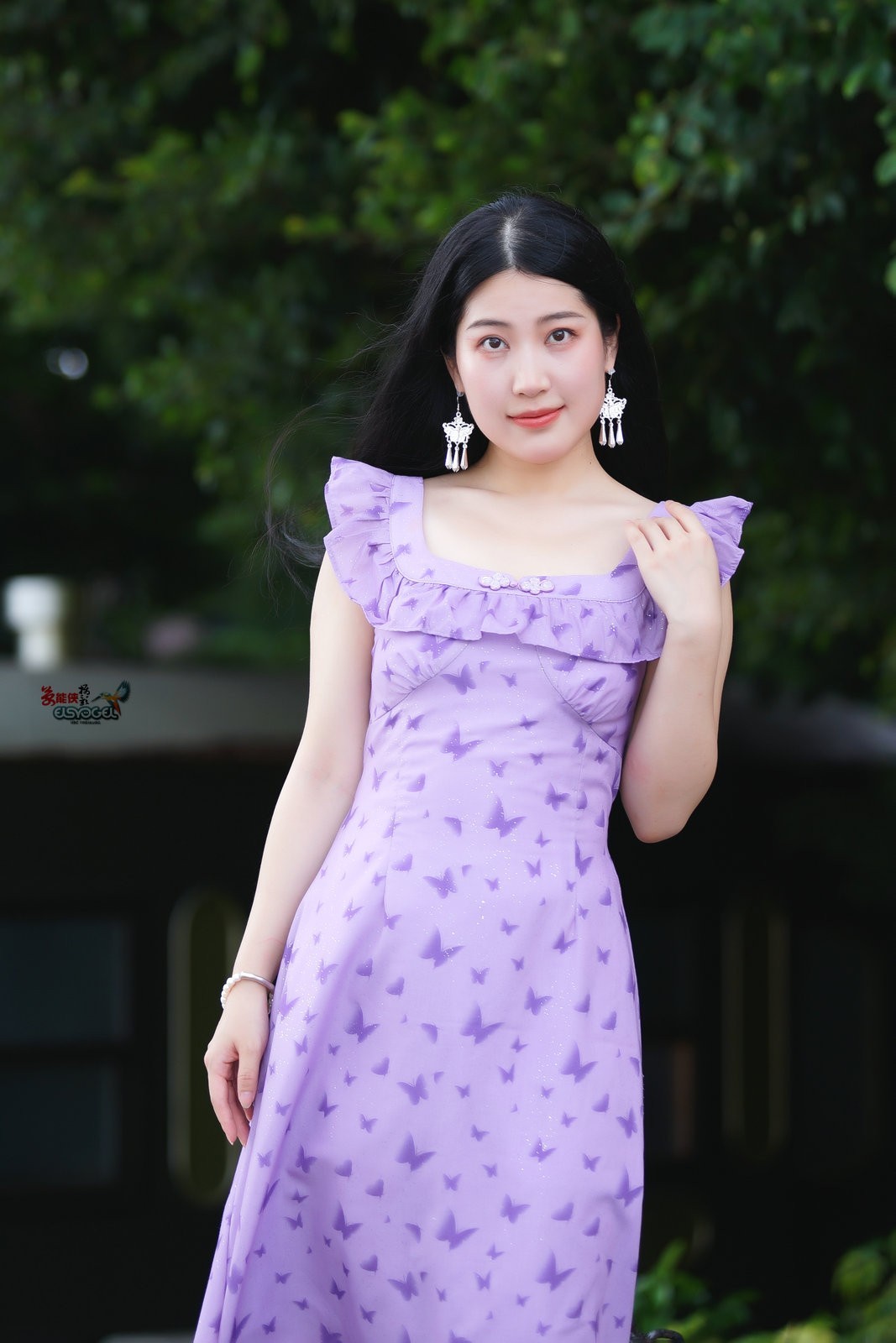 【夏日紫裙美女】---似海