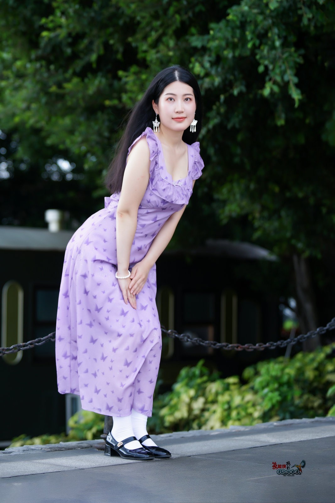 【夏日紫裙美女】---似海