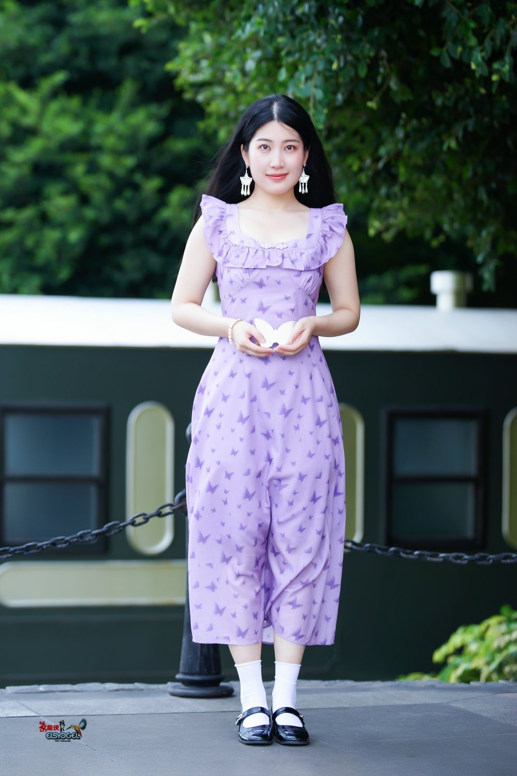 【夏日紫裙美女】---似海