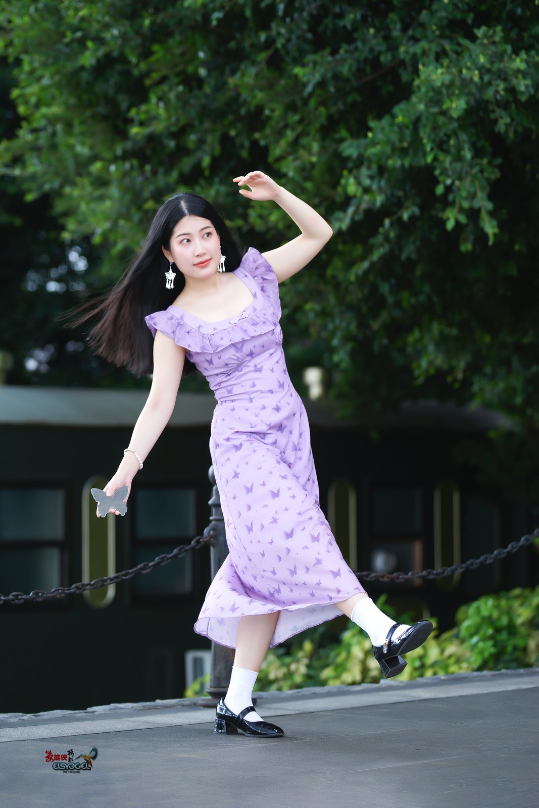 【夏日紫裙美女】---似海